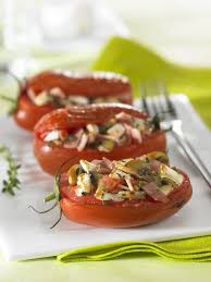 Tomates Farcies Au Chevre Chaud Jambon Et Champignons Recette En 2020 Recettes De Cuisine Recette Tomates Farcies Cuisine Et Vin