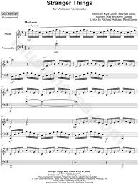 Print And Download Stranger Things Violin Cello Sheet Music By Duo Hansen Arranged For Violin Or Cello Instr In 2020 Cello Sheet Music Sheet Music Stranger Things