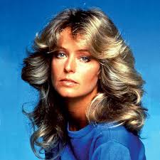 Farrah fawcett combing her hair on the set of charlie's angels. Hair Styles Farrah Fawcett Style Hair