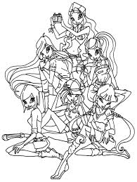 Winx the winx are a group of fairies formed by bloom in the beginning of she is extremely intelligent and strong in technology and mathematics and enjoys playing video games. Winx Club Coloring Pages Printable Picture Winx Club Coloring Pages Printable Wallpaper