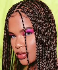 Bobbed fulani braids with fanned ends. Trendy Braided Hairstyles In 2019 For Millenial Ladies Gift Collins