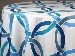 Olympic Circles Blue Print Custom Tablecloths Are What We Do At Custom Vinyl Tablecloths We Have Gr Custom Table Cloth Rectangle Tablecloth Tablecloth Fabric