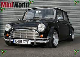 Classic Mini In Black With Low Stance Mini Morris Mini Cooper Classic Classic Mini