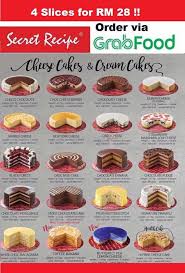 Secret recipe has successfull y established its brand name in malaysia, singapore, indonesia, thailand, china and philippines by virtue of its fine quality cakes, fusion food and distinctive service. Grabfooddelivery We Have Restock Secret Recipe Sabah Facebook