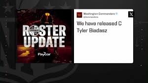 Rapoport: Commanders release C Tyler Biadasz  - NFL.com