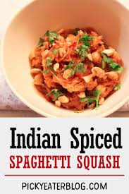 Looking For A Light Dinner Recipe Indian Spiced Spaghetti Squash Pasta Is What You Holiday Dinner Recipes Halloween Food Dinner Thanksgiving Dinner Recipes