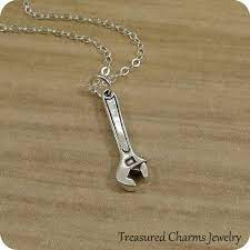 Crescent Wrench Necklace Sterling Silver Crescent Wrench Etsy Silver Sterling Silver Necklace
