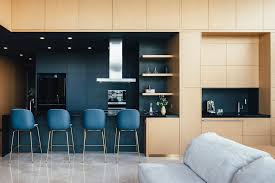 Bold And Beautiful 9 Blue Kitchens In Singapore Blue Backsplash Blue Kitchen Cabinets Elegant Kitchens