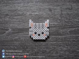 Mini Chat Tigre Gris Perles Hama Mini Tiger Gray Cat Perler Beads Perles Hama Kawaii Motifs Perles Hama Animaux En Perles