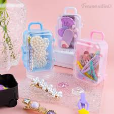 Amazon.com: Framendino, 4 Pack Mini Plastic Travel Hard Suitcase Box  Reception Candy Case for Wedding Decoration Large : Home & Kitchen