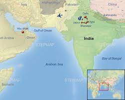 Uae And India Map Stepmap - Wonders Of India, Nepal & Uae Ex U.s.a. - Landkarte Für India