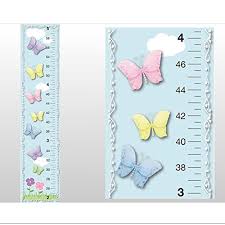 Growth Chart Butterfly Garden Clouds Sky Flowers Butterflies Wall Decals Vinyl Sticker Kid Height Measurement Children Nursery Baby Room Decor Girl Bedroom Decorations Child Measure Growing Babies Art Buy Online In Dominica