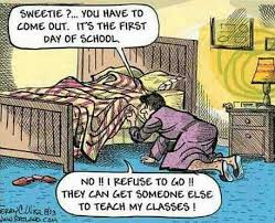 Teacher Hiding Under The Bed School Humor Teacher Humor School Cartoon