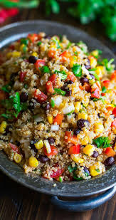 Mexican Quinoa Salad With Chili Lime Dressing Peas And Crayons Recipe In 2020 Mexican Quinoa Salad Healthy Mexican Mexican Quinoa