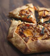 The goat cheese is not only crumbled. Recipe Sweet Potato Sage Goat Cheese Tart 17 Apart