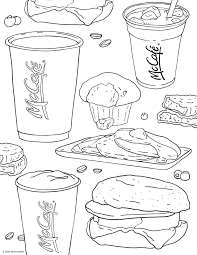 Mcdonalds for kids with mcdonalds coloring pages. Mccafe Breakfast Delight In 2020 Colouring Pages Mcdonalds Mcmuffin