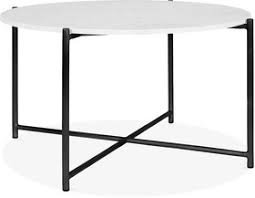 Then, think about the color of the base. Press Loft Image Of Cult Living Aria Round Coffee Table White Marble Top Black For Press Pr
