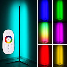 As a duo, the minimal lamp is able to utilize its full potential. Jingbo Led Corner Floor Lamp Minimalist Corner Floor Lamp Colour Changing Atmosphere Light For Living Room Bedroom Black Rgb Colourful Amazon De Lighting