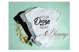 Bella Canvas 3001 Mockup T Shirts Multiple Mock Up 141902 Mock Ups Design Bundles Clothing Mockup Photo Editing Programs Shirt Mockup
