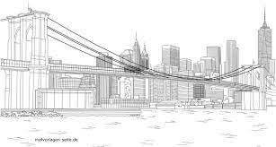 Ausmalen ist zurzeit die ideale beschäftigung, sowohl für kinder als auch erwachsene! New York Skyline Kostenlos Zum Ausmalen Fur Erwachsene