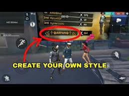 Free fire singapore doesn't have an official youtube channel because most of the players understand tamil, so they watch tamil free fire youtubers of india. Free Fire How To Create Your Own Stylish Name Youtube