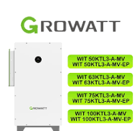 Growatt Wit 50-100ktl3-a-Mv 50-100kw Hybrid/AC-Coupled 400V/480V Commercial  Storage Inverter for Solar Power Energy System