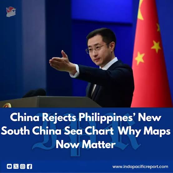 China Rejects Philippines' New South China Sea Chart Why Maps Now Matter China's rejection of the Philippines' new nautical chart shows that the South China Sea dispute is increasingly being conteste