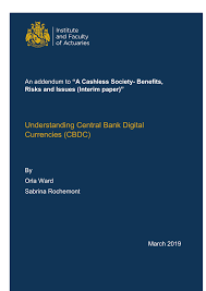 So what is a central bank digital currency (cbdc)? Pdf Understanding Central Bank Digital Currencies Cbdc