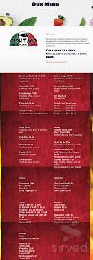 All reviews sushi burger fish tacos brownie historic downtown full bar outdoor seating during. Fish Taco Kissimmee Menu In Kissimmee Florida Usa