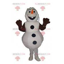 Sabía que su hermana pequeña se reiría y miraría emocionada cómo los copos de nieve flotarían a su alrededor y entonces elsa quizá podría tocarla sin hacerle daño. Mascot Olaf Muneco De Nieve Feliz En Frozen Tamano L 175 180 Cm