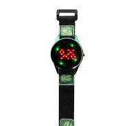 Wonder Nation Girls Round LED Dial Kids Digital Watch, Iridescent