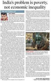 Newspaper articles on poverty in india. Amit Varma On Twitter Here S My Latest Column For The Sunday Times Of India About Why We Should We Worried About Poverty And Not Inequality Https T Co Azmiieyypc The Two Are Very Different Things