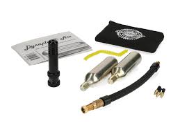 Few tasks are more aggravating than trying to get the bead of a tubeless tire to seat on the rim without using the blast of air from a compressor or a floor pump that lets you build up the pressure and then release it all at once. Dynaplug Air Tubeless Road Bicycle Tire Co2 Repair Kit 64 50