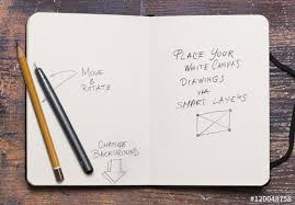 Stock Template Of Sketchbook Mockup Search More Similar Templates At Adobe Stock In 2020 Sketch Book Psd Template Free Photoshop Mockup
