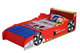 Bei mädchen wird ein feuerwehr auto bett oder ein polizeiautobett seltener gewünscht. Autobett Rennauto Bett Kinderbett Von Mcc In Einem Coolen Design Amazon De Baby