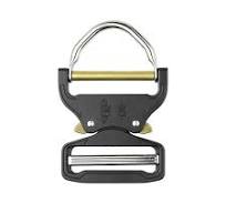 50mm Black/Orange Tactical D Ring Belt Buckle High Tensile Zinc Alloy for  Extreme Use