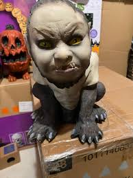 Spirit Halloween 2013 Wolf Baby Latex static prop!