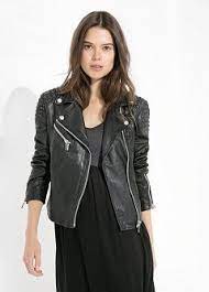 Leather Bomber Jacket Woman Mango United Kingdom Leather Jacket Black Leather Biker Jacket Leather Bomber Jacket