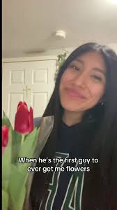he’s my favorite🫶🏽 #bf #tulips #flowers #valentinesday #relationship  #favorite #fyp
