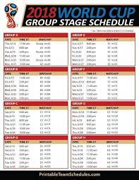 Fifa World Cup Group Stage Schedule 2018 Print Printableteamsche Check More At Http Fifa Worldcup World Cup Fifa World Cup World Cup Groups