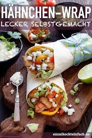 Wrap Mit Hahnchen Schafkase Und Avocadocreme Emmikochteinfach Rezept Avocadocreme Rezepte Avocado Creme