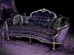Purple Home Boudoir Purple For The Home Victorian Settee Animal Print Silver Black And Violet Purple Sofa Purple Furniture Purple Couch