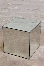 Mirrored Glass Cube Table Mirror Box Cube Table Mirror Box Table