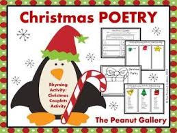 Christmas Poetry Rhyming Activity Writing Couplets Christmas Poetry Rhyming Activities Christmas Teaching