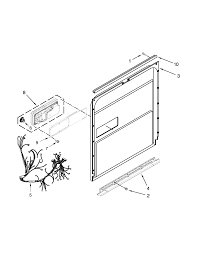 The model number is located on a label in the tub along the left outer. Kitchenaid Kdte254ess0 Dishwasher Parts Sears Partsdirect