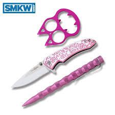 Fun to flip and free shipping on orders over $49! Master Cutlery Femme Fatale Combo Knife Set With Aluminum Handles And Stainless Steel 3 Spear Point Plain Edge Blades Model Ff A003pkset Smkw