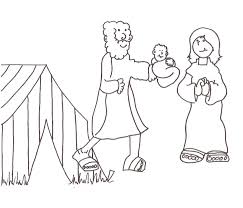 Depicting abraham and the three angels. Abraham And Sarah Coloring Pages Free Printable Coloring Pages For Kids