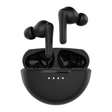 Auriculares intrauditivos true wireless con micrófono negro