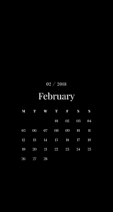 February Minimalist Serif Phone Wallpapershere Are Some Monthly Phone Wallpapers With Matching Desktop Wal Calendar Wallpaper Phone Wallpaper Minimalist Iphone