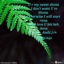 Shona quotes and sayings 14. U R My Sweet Shona I Don Quotes Writings By Aadil Raja Yourquote